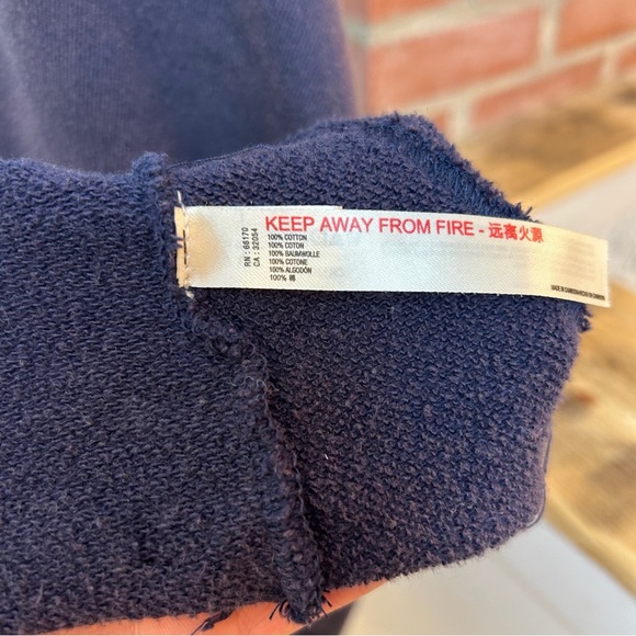 Free People Split Second 1/2 Zip Pullover Navy Combo - Picture 9 of 9